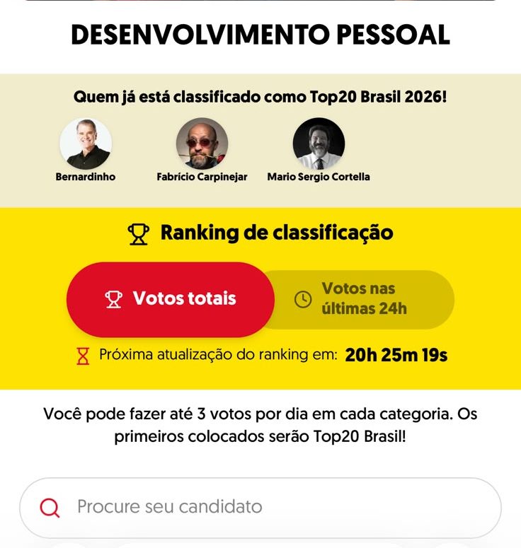 Passo 1: página da categoria Desenvolvimento Pessoal